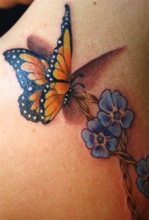 Tatouage papillon : 100 idées et motifs en photos。